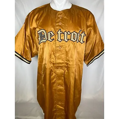DETROIT TIGERS 90's Starter Windbreaker Short Sleeve Orange Jacket Men's XXL • $51.99