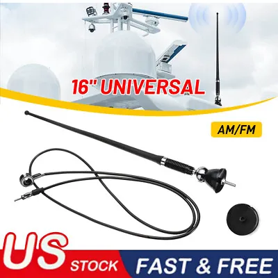 Waterproof Car Radio Antenna FM AM Aerial For ATV UTV Motorcycle Truck Yacht • $11.99