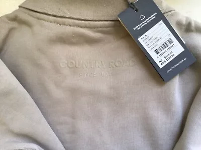 COUNTRY ROAD | Polo Sweat Sand | SIZE: XL RRP $139.0 BNWT • $89.95