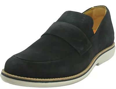 Mens Timberland Navy Leather Suede Casual Smart Formal Loafers Shoes Size UK 8.5 • £24