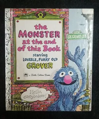 The Monster At The End Of This Book Little Golden Book Sesame Street Jon Stone • $9.99