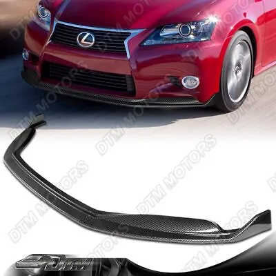 For 13-15 Lexus GS350 GS450h Base Carbon Style Front Bumper Lip Splitter Spoiler • $89.99