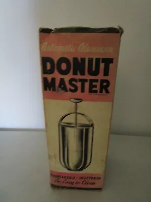 Vintage Donut Master Maker Doughnut Donut Maker Recipes On Box • $12.99