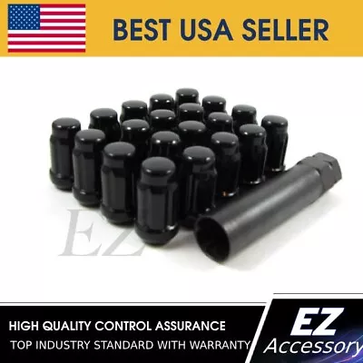 Lug Nuts Spline Tuner 1/2  16 Pcs Ford Mustang Black • $21.33