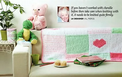 PRINCESS By Val Pierce - Knitting Pattern From Magazine - Blanket • £0.99