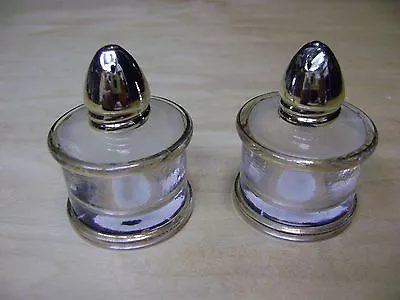 I W Rice Vintage Pepper Salt And Pepper Shakers Unique Round Glass..japan • $18