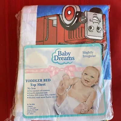 Thomas The Train Top Sheet For Crib Toddler Bed 1992 Baby Dreams Vintage NOS • $29.99