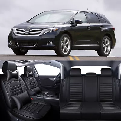 For Toyota Venza 2009-2015 Full PU Leather Front Rear Seat Cushion Cover Pillows • $99.05
