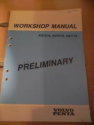 Volvo Penta Stern Drive AQ131A AQ151B AQ171A P# 7730555-5 Pages 100 • $40