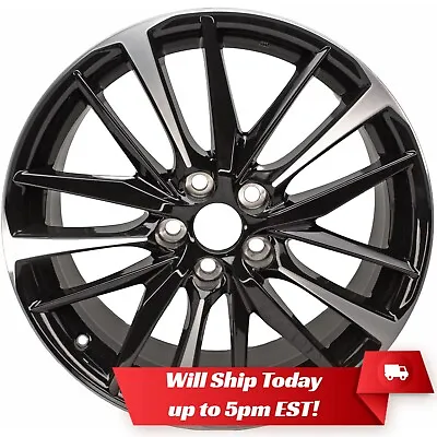 New 19  Machined Black Alloy Wheel Rim For 2018 2019 2020 Toyota Camry 75222 XSE • $186