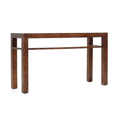 Henredon Mid Century Faux Tortoise Console Table • $1847