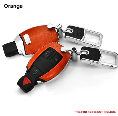 Orange Smart Leather Remote Key Cover Fits Mercedes Benz AMG Class C E S GL CLA • $33