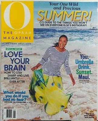 O The Oprah Magazine June 2017 Love Your Brain Wild Summer Maui FREE SHIPPING Sb • $12.95