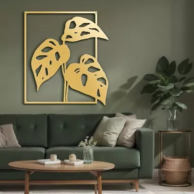 Tree Leaf Metal Wall Art Abstract Wall Hangings Metal Botanical Wall Art • $19.80