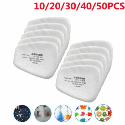 $12.38 • Buy 10-50pcs 5N11 Cotton Particulate Filter Respirator For Gas  6200/6800/7502
