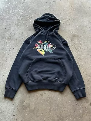 Embroidered Floral Hurley Hoodie - Men’s S • $25