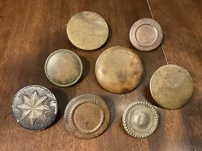 Lot Antique Military Horse Brass & Metal Bridle Rosettes Buttons Star Rope Plain • $38