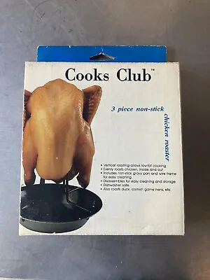 NIB  Cooks Club Nonstick Vertical Poultry Roaster - 3 Pieces • $7.49