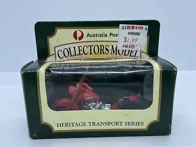 Matchbox Australia Post Heritage Transport Series No.8 PMG Motorbike Red/Black • $1
