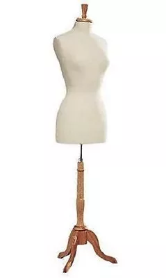 $85.95 • Buy Womens Dressmaker Seamstress Dress Form Off White Mannequin Tailor Female Jersey