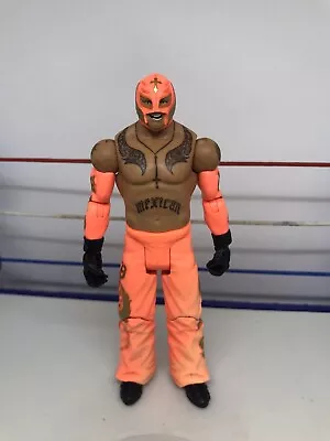  WWE Wrestling Mattel Basic Series Summerslam Orange Pants Rey Mysterio Figure • $14.99