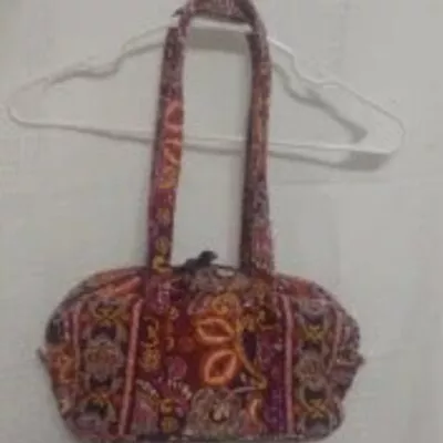 Vera Bradley Small Cosmetic Bag Purse Paisley Floral Tote • $25