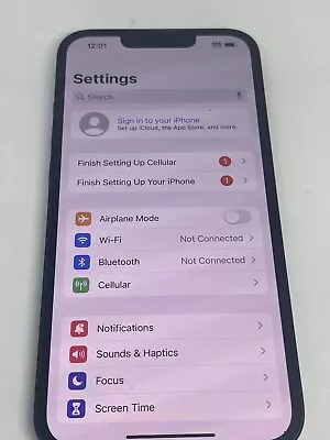 Apple IPhone 13 - 128 GB - Midnight (Verizon Unlocked) 7/10 Clean ESN Read • $320