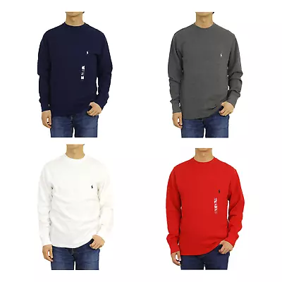 Polo Ralph Lauren LS Long Sleeve Solid Thermal Shirt -- 4 Colors • $49.99