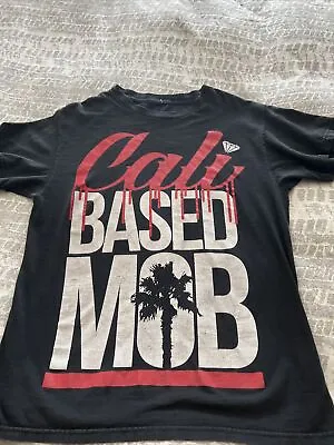 Graphic Tee M Black Mob Inc Cali Based Mob 100% Cotton • $4.25