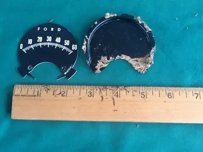 1965 Mustang Parts Rally Pac Tach Face Plate 6000 Tachometer 65 Original 2 Pcs • $14