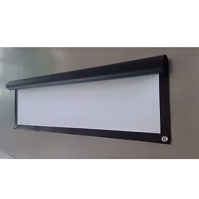 Projector Screen Pull Down Manual Screen HD Wall Home Cinema • £48.99