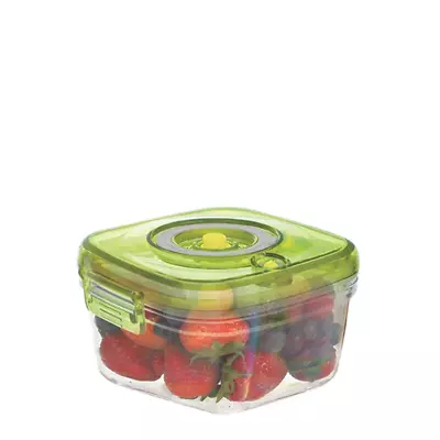 $13.99 • Buy Vacucraft Small Square Vacuum Food Container With Hand Pump 23oz