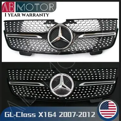 Black Dia-monds Style Grill W/LED For Benz GL-Class X164 07-12 GL320 GL350 GL450 • $177.99
