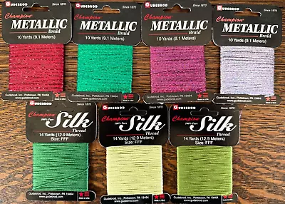 Lot Of Vintage GUDEBROD Fly Tying  ELECTRA HOLOGRAM BRAID/SILK THREAD • $15