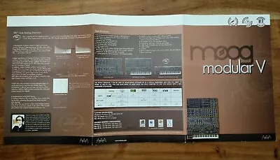 Moog Modular V Brochure (excellent Condition) • $25