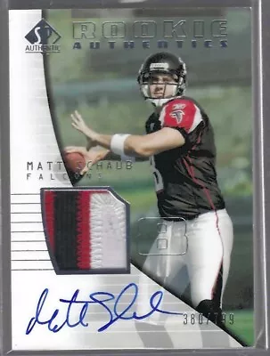 Matt Schaub 2004 Upper Deck Sp Authentic Rpa Rookie Patch Auto Rc #d 380/799 • $49.99