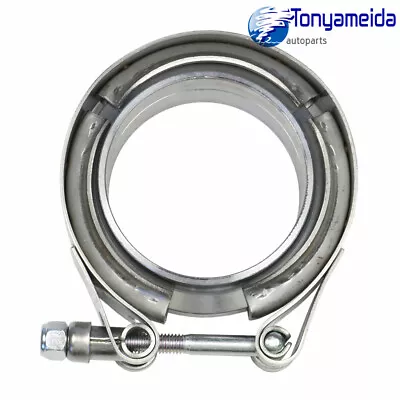 Brand New 2.25'' V-Band Universal Flange Clamp Kit Mild Turbo Exhaust Downpipe • $15.88