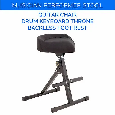 DL Portable Musician Performer Stool Guitar Chair Drum Keyboard Throne • $79.99