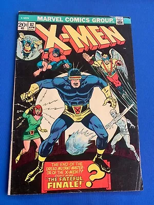 Uncanny X-Men #87 The Fateful Finale Marvel Comics 1974 Bronze Age B40 • $39.99