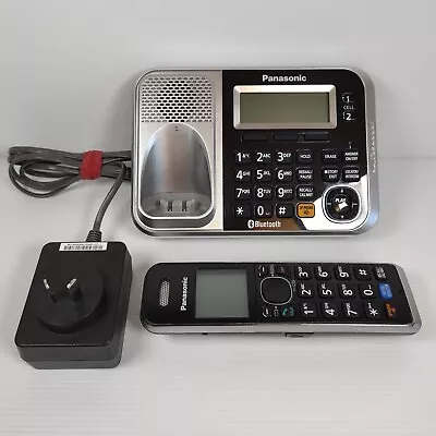 Panasonic KX-TG7871 Cordless Landline Phone Base And 1 Handset DECT Bluetooth • $39