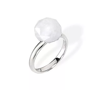 Morellato Black & White Cu09014 White Agate Ring Size 14 • $29