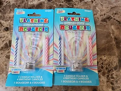 50th Anniversary Unique Color Changing Flashing Birthday Candle Party Topper • £9.63