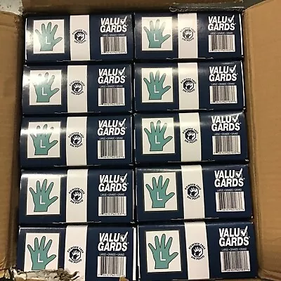 1000 Count Case Valu Gards Vinyl Gloves General Purpose Powder Free Gloves Large • $36.99