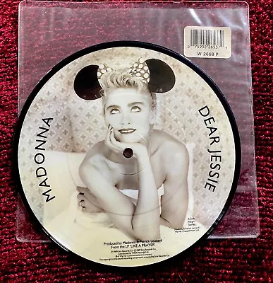 Madonna Dear Jessie Minnie Mouse Picture Disc Like A Prayer 1989 Promo Catalog • $45