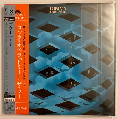 The Who TOMMY Japan Shm-cd Limited Release Mini-lp Pete Townsend Daltrey  NM • $15