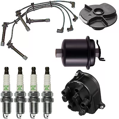 Tune Up Kit Gas Filter Cap Rotor Wires & NGK Plugs For Civic EX 1.6 96-00 D16Y8 • $109.95