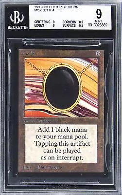 1993 Collector's Edition Magic: The Gathering Mox Jet Rare 9.5 Beckett • $1175