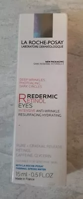 La Roche-Posay Redermic Retinol Eyes Intensive Anti-Wrinkle Cream ~ 15ml/0.5floz • $28.95