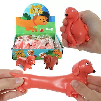 Stretchy Sausage Dog Toy Small Pocket Money Dachshund Party Bag Filler Kids 12 • £2.99