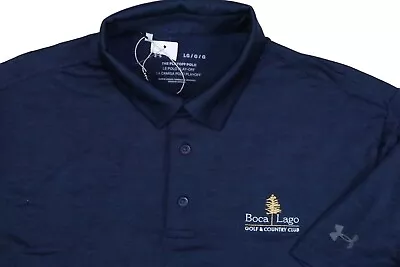 New Under Armour Playoff Ii Large Polo Shirt Boca Lago Golf & Country Club Navy • $42.09